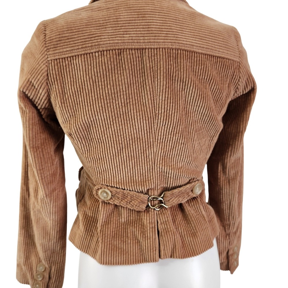 Banana Republic Corduroy Cropped Fitted Blazer Y2K Size 0 - Picture 4 of 10